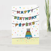 Birthday Kaart voor Pépère (Voorkant)