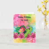 Birthday Kaart voor Pet Turtle (Gele Bloem)