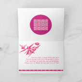 Birthday-kaart voor roze en Paarse kleindochter Kaart (Binnen)