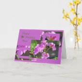 Birthday-kaart voor runderen kaart (Gele Bloem)