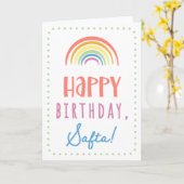 Birthday Kaart voor Safta (Gele Bloem)