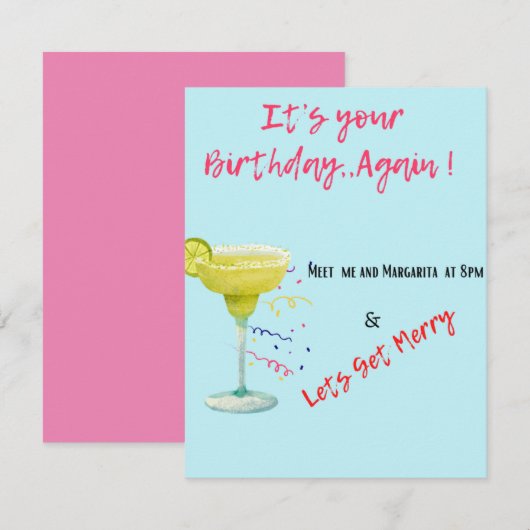 Birthday-kaart voor sassy lady, geen cijfers (Voorkant / Achterkant)