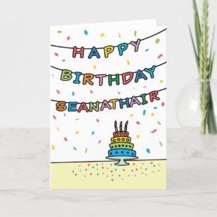 Birthday Kaart voor Seanathair