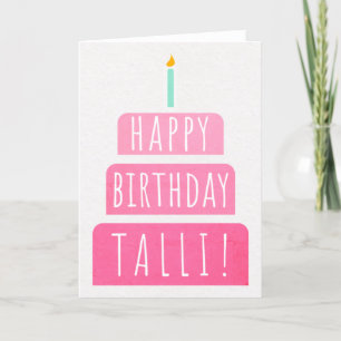 Birthday Kaart voor Talli