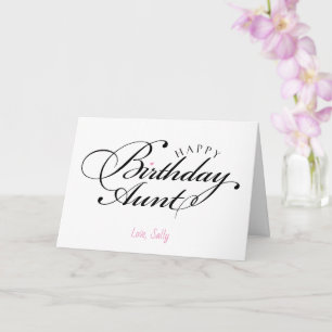 Birthday-kaart voor tante kaart