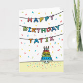 Birthday Kaart voor Tatik (Voorkant)