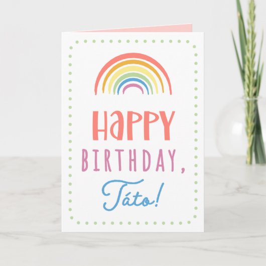 Birthday Kaart voor Táto (Voorkant)