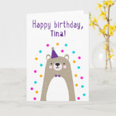 Birthday Kaart voor Tina (Gele Bloem)