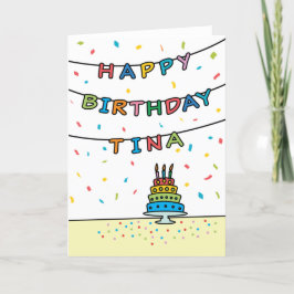Birthday Kaart voor Tina