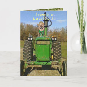 Birthday-kaart voor tractorventielen kaart