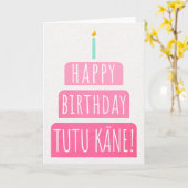 Birthday Kaart voor Tutu Kāne (Gele Bloem)