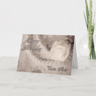 Birthday-kaart voor tweelingzus kaart