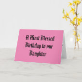 Birthday-kaart voor uw dochter kaart (Gele Bloem)