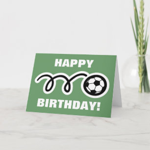 Birthday-kaart voor voetbalfans kaart