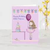 Birthday Kaart voor Vrouw kinderen, ballonnen en C (Gele Bloem)