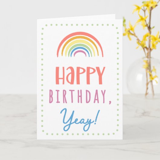 Birthday Kaart voor Yeay (Gele Bloem)