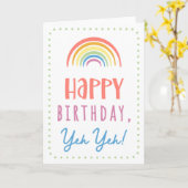 Birthday Kaart voor Yeh Yeh (Gele Bloem)