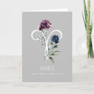 Birthday-kaart voor Zodiasymbool Kaart
