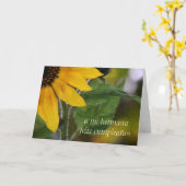 Birthday kaart voor zuster Spaans (Gele Bloem)