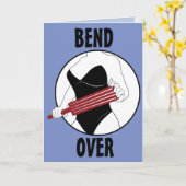 BIRTHDAY KAART (VROUW MET PADDLE) FUNNY PADDLEN (Gele Bloem)