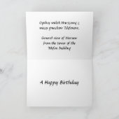 Birthday Kaart - Warschau, Polen (Binnen)