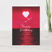 Birthday Kaart Zee Sunset Love Romantic (Voorkant)