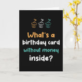 Birthday-kaart zonder geld binnenin Funny Birthday Kaart (Gele Bloem)