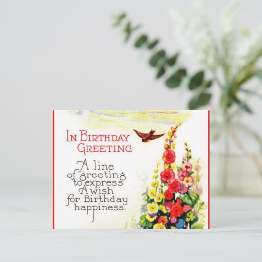 Birthday-kaarten Briefkaart (Staand voorkant)