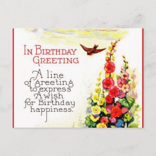 Birthday-kaarten Briefkaart (Voorkant)