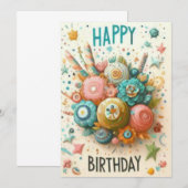 Birthday-kaarten Kaart (Voorkant / Achterkant)