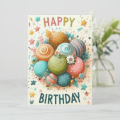 Birthday-kaarten Kaart (Staand voorkant)
