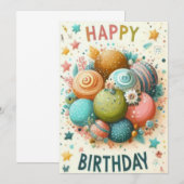 Birthday-kaarten Kaart (Voorkant / Achterkant)