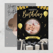 Birthday-kaarten Kaart (Voorkant / Achterkant)