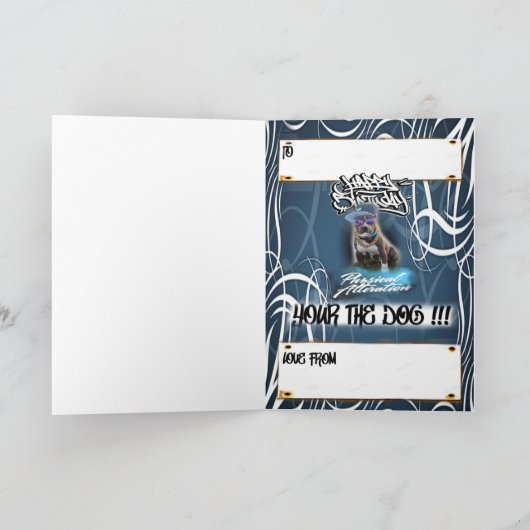 Birthday-kaarthond Kaart (Binnen)