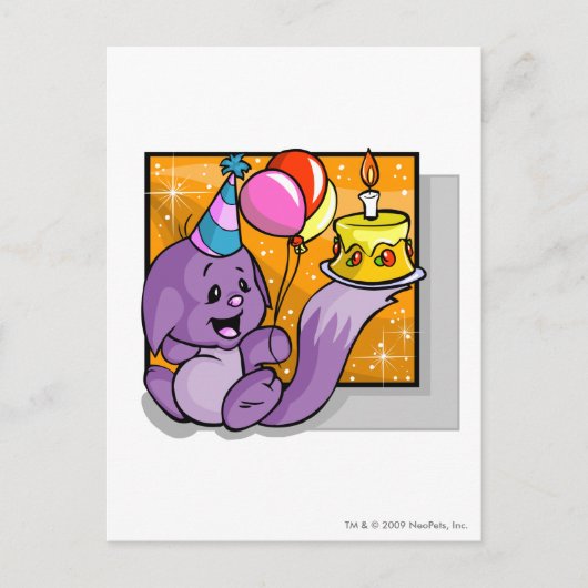 Birthday Kacheek Briefkaart (Voorkant)