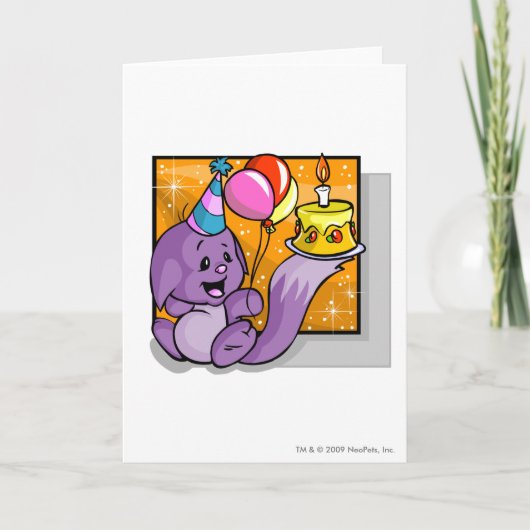 Birthday Kacheek Kaart (Voorkant)