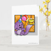 Birthday Kacheek Kaart (Gele Bloem)