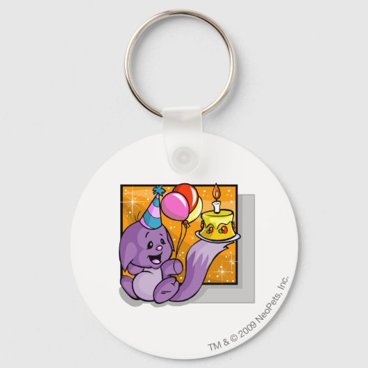 Birthday Kacheek Sleutelhanger (Voorkant)
