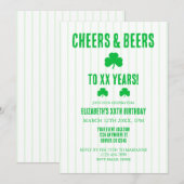 Birthday kazen en bier kaart (Voorkant / Achterkant)