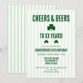 Birthday kazen en bier kaart (Voorkant / Achterkant)