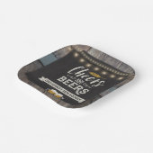 Birthday kazen en bier papieren bordje (Gebogen)