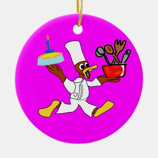 Birthday Keramisch Ornament (Voorkant)