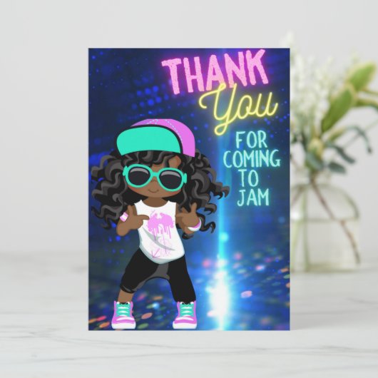 Birthday Kickback Hartelijk dank, meisje (Staand voorkant)