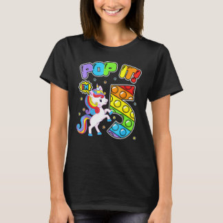 Birthday Kids Pop It I'm 5 Years Old 5th Birthday T-shirt