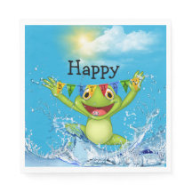 Birthday Kikker uit het water pompen