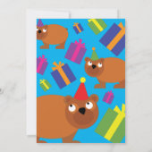 Birthday-Kind bij beer Kaart (Achterkant)