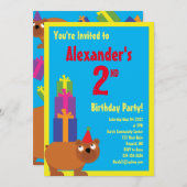 Birthday-Kind bij beer Kaart (Voorkant / Achterkant)