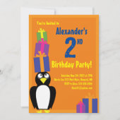 Birthday Kind bij Penguin Animal Kaart (Voorkant)