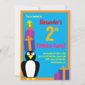 Birthday Kind bij Penguin Animal Kaart (Voorkant)