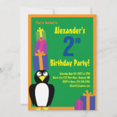 Birthday Kind bij Penguin Animal Kaart (Voorkant)